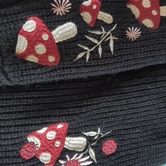Hot Topic Mushroom Floral Embroidered Cardigan - Picture 9 of 13